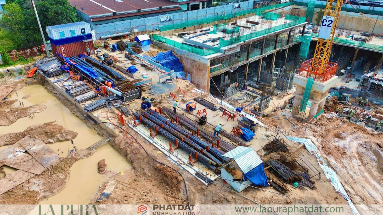 Tiến độ thi công La Pura Thuận An ngày 19-12-2024